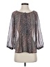 Bellatrix 100% Polyester Black 3/4 Sleeve Blouse Size S - photo 1