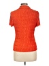 Pleione 100% Polyester Orange Short Sleeve Blouse Size L - photo 2