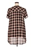 Torrid 100% Polyester Brown Short Sleeve Blouse Size 2X Plus (2) - photo 2