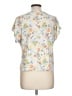 Wrapper Gray Short Sleeve Blouse Size L - photo 2