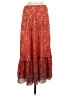 Max Studio 100% Polyester Paisley Orange Casual Skirt Size S - photo 1
