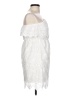 Shein 100% Polyester White Cocktail Dress Size L - photo 4