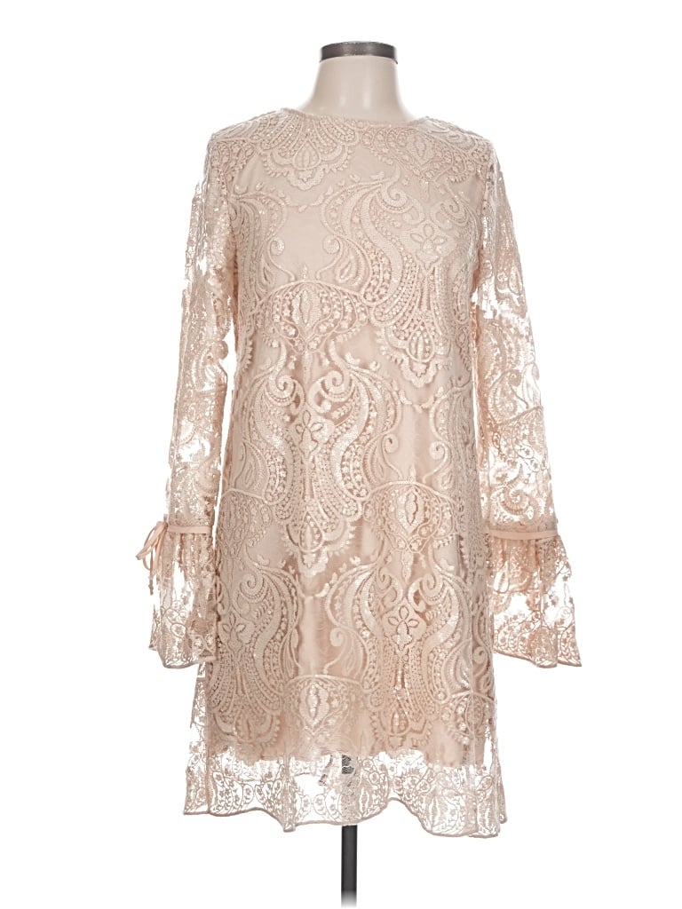 Pre-owned Altar'd State Cocktail Dress In Tan