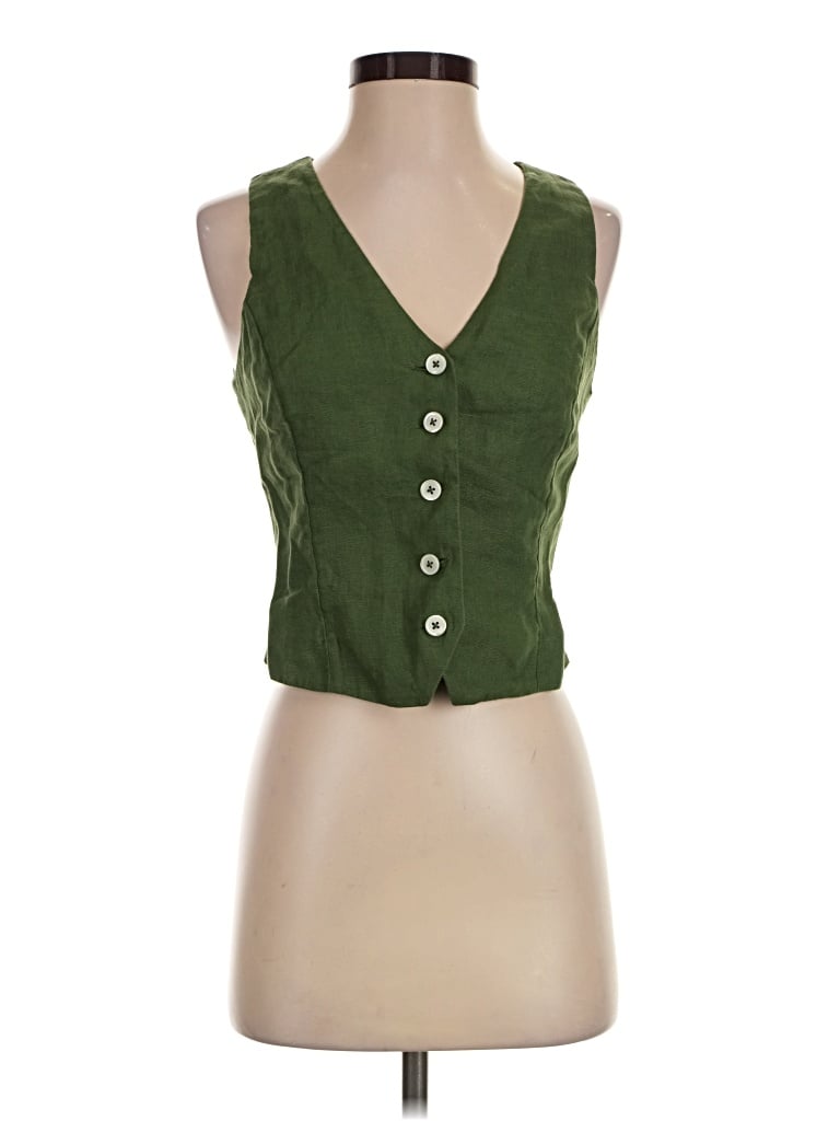 Jcrew Sleeveless Blouse In Green