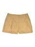 Express Solid Tan Khaki Shorts Size 14 - photo 1