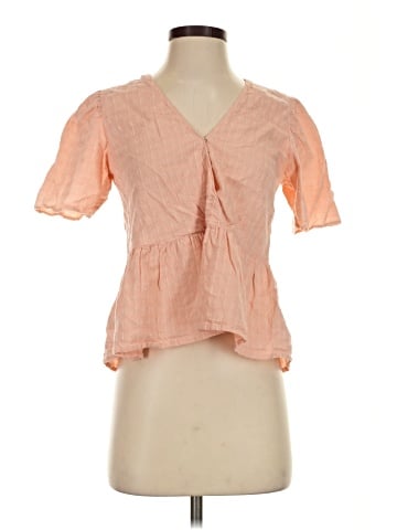 Madewell Crossover Peplum Top (view 1)