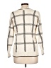 Christopher & Banks 100% Cotton Plaid Ivory Pullover Sweater Size L - photo 2