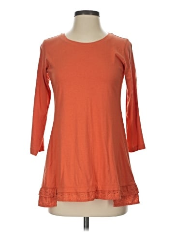 LOGO by Lori Goldstein 3/4 Sleeve Top (view 1)