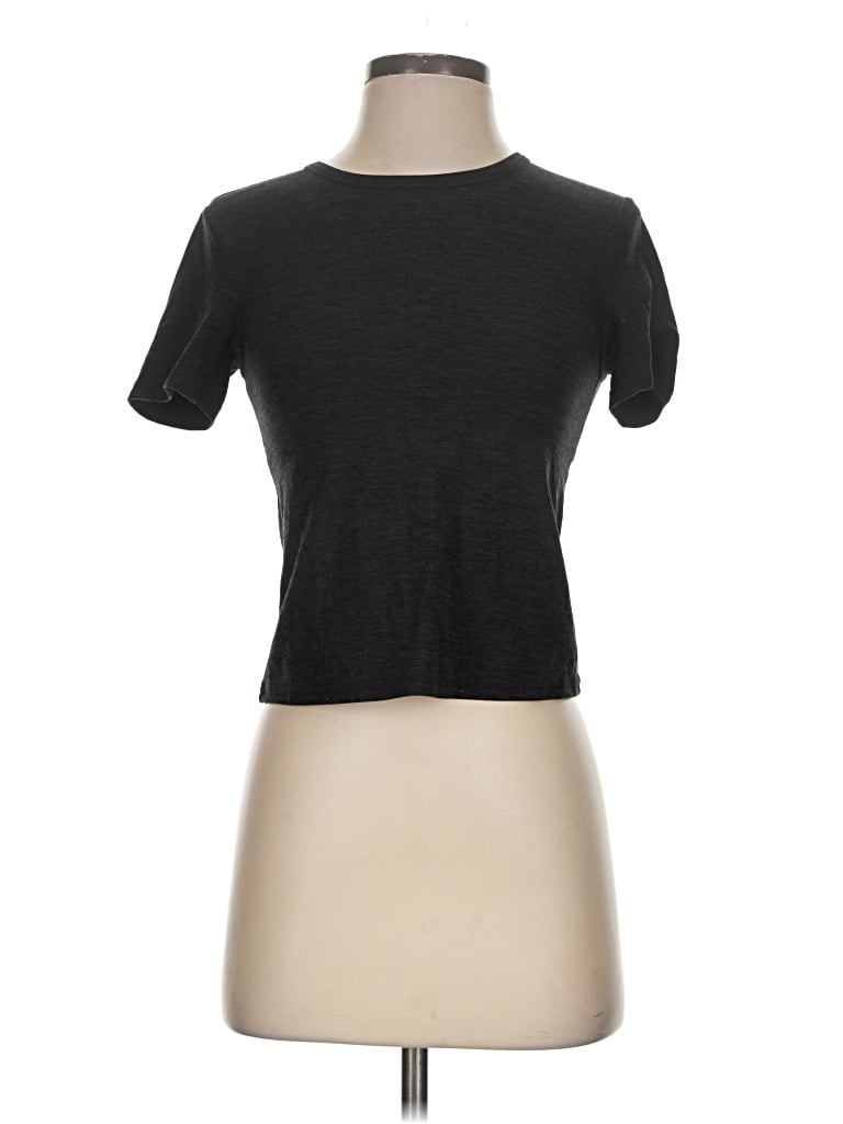 Pre-owned Flx Short Sleeve Turtleneck In Gray