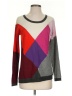 Ella Moss Color Block Burgundy Pullover Sweater Size S - photo 1