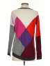 Ella Moss Color Block Burgundy Pullover Sweater Size S - photo 2