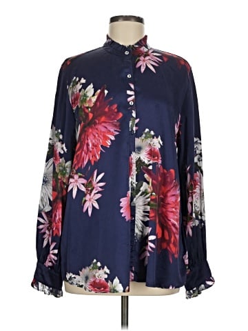 Johnny Was Long Sleeve Silk Top (view 1)