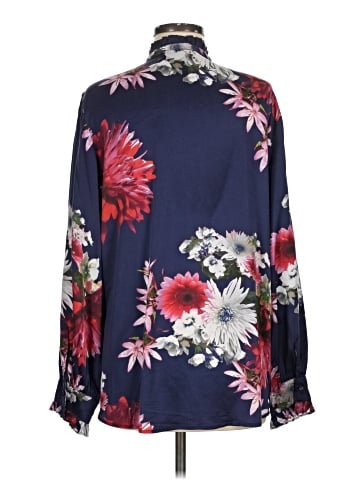 Johnny Was Long Sleeve Silk Top (view 2)