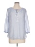 St. John's Bay 100% Polyester Blue 3/4 Sleeve Blouse Size L - photo 1