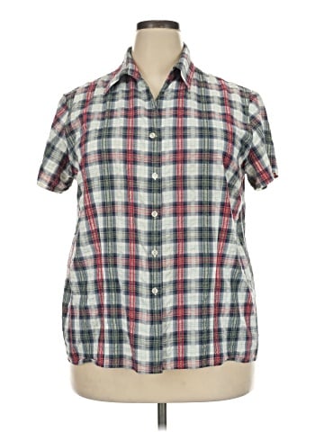 Liz Claiborne Short Sleeve Button-Down Shirt (view 1)