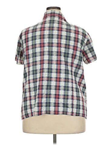 Liz Claiborne Short Sleeve Button-Down Shirt (view 2)