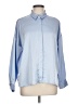 Zara Color Block Blue Long Sleeve Blouse Size L - photo 1