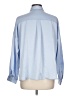 Zara Color Block Blue Long Sleeve Blouse Size L - photo 2