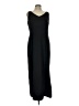 AGB 100% Polyester Solid Black Casual Dress Size 12 - photo 1