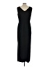 AGB 100% Polyester Solid Black Casual Dress Size 12 - photo 2