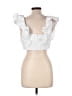Zara White Short Sleeve Blouse Size XL - photo 2