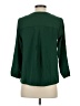 J.Crew 100% Polyester Green 3/4 Sleeve Blouse Size XXS - photo 2