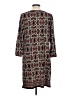 Max Studio Print Brown Casual Dress Size L - photo 2