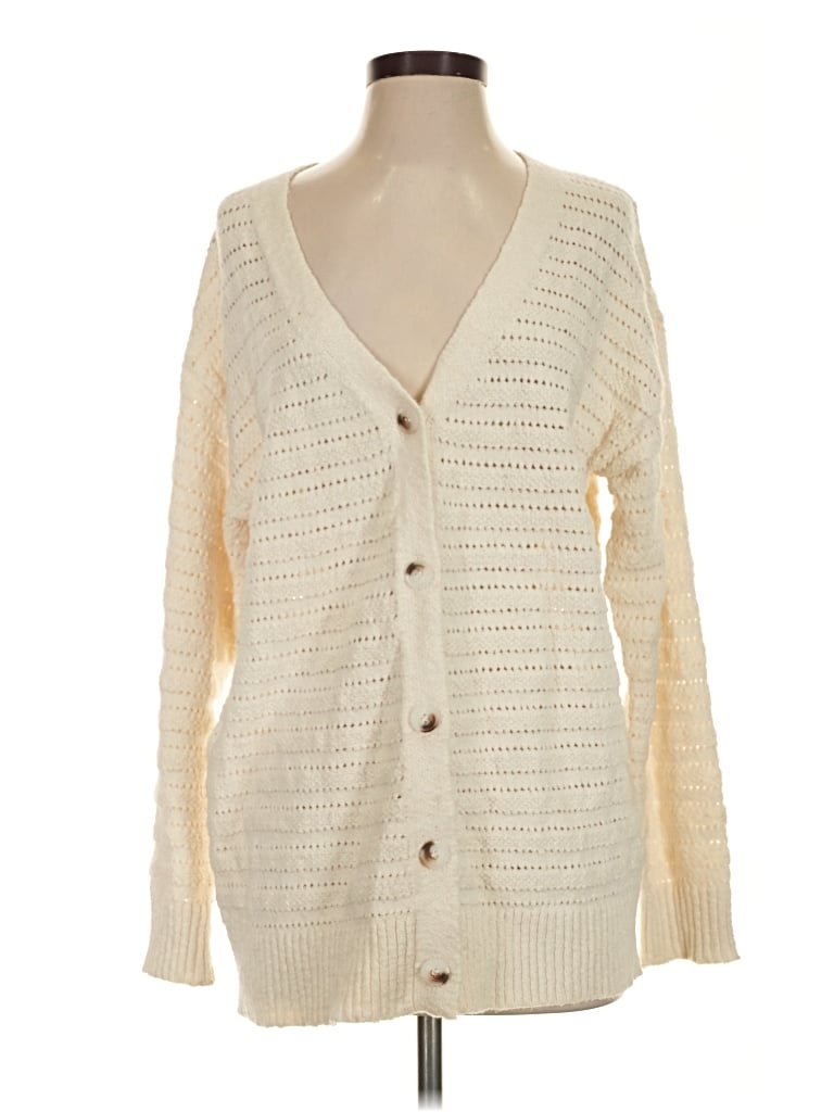 Pre-owned Z Supply Cardigan Sweater In Ivory