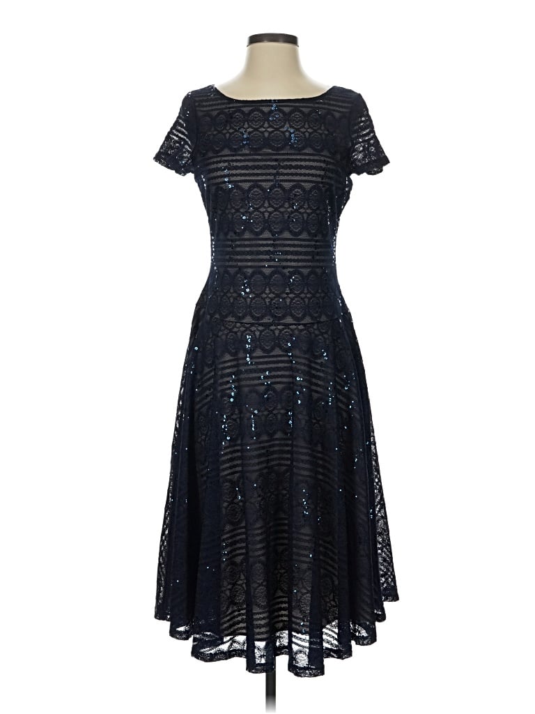 Pre-owned Sangria Cocktail Dress In Blue