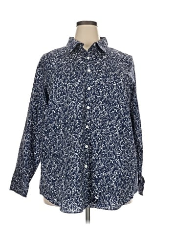 Lands' End Long Sleeve Button-Down Shirt (view 1)