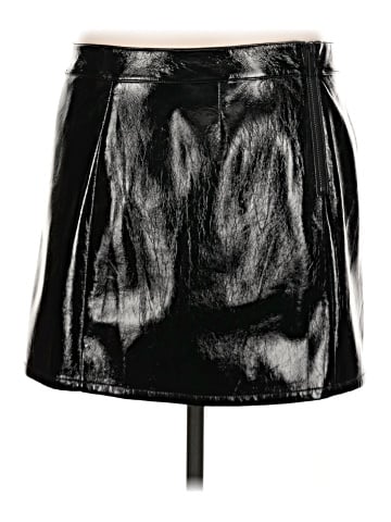 MICHAEL Michael Kors Faux Leather Skirt (view 2)