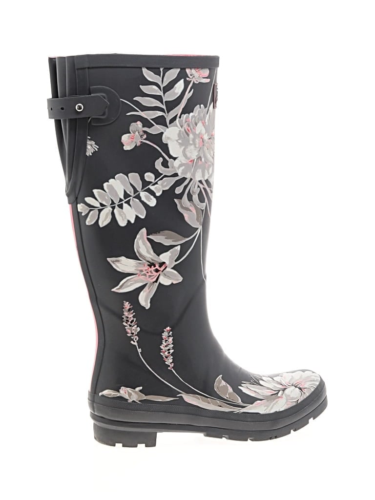 Pre-owned Joules Rain Boots In Black