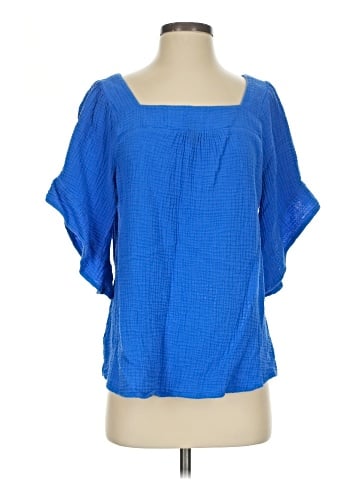 Belle By Kim Gravel Short Sleeve Blouse (view 1)