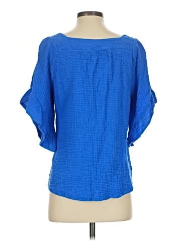Belle By Kim Gravel Short Sleeve Blouse (view 2)