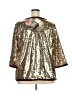 IMAN 100% Polyester Gold 3/4 Sleeve Blouse Size 3X - photo 2