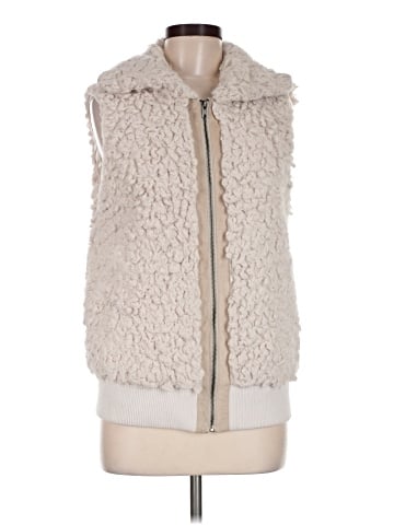 Aqua Faux Fur Vest (view 1)