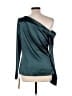 Reformation Teal Long Sleeve Blouse Size 10 - photo 2
