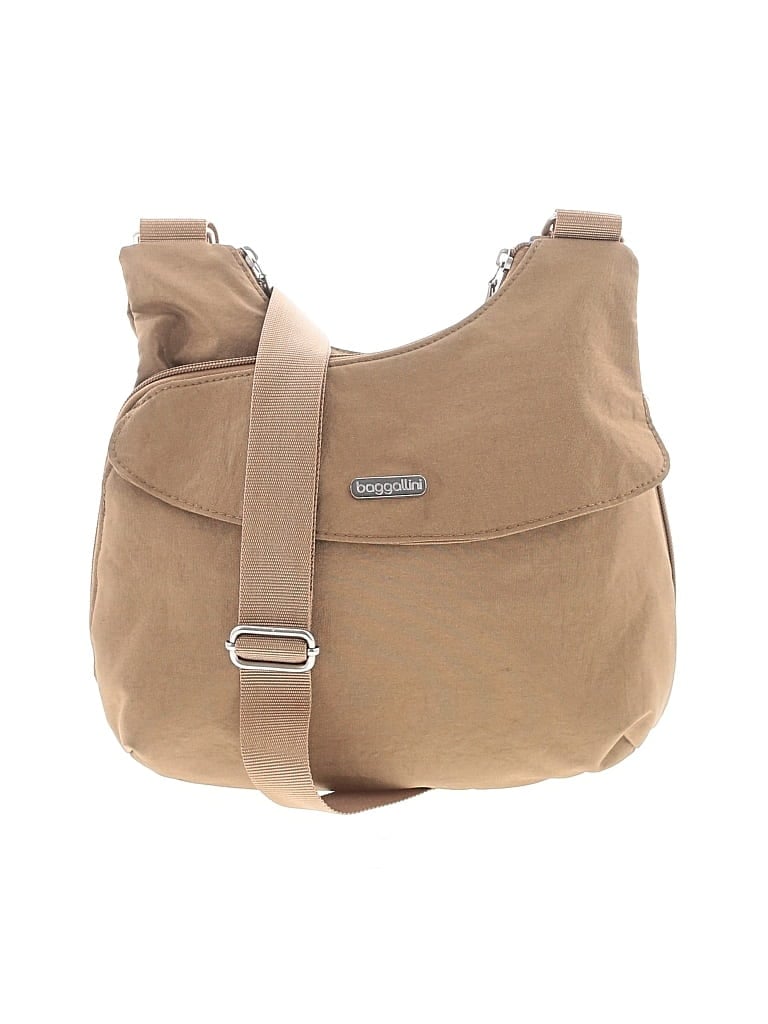 Pre-owned Baggallini Crossbody Bag In Tan