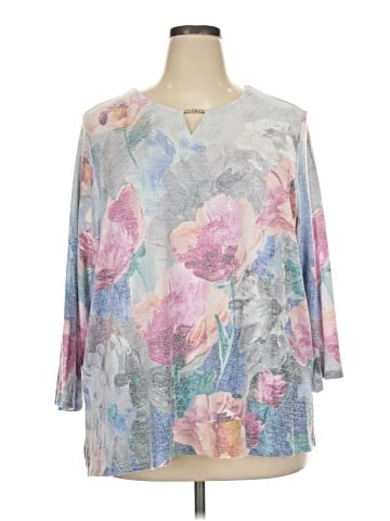 Alfred Dunner 3/4 Sleeve T-Shirt (view 1)
