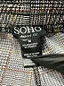 SOHO Apparel Ltd Plaid Gray Casual Pants Size M - photo 7