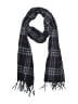 Burberry 100% Lambswool Plaid Checkered-gingham Black Blue Scarf One size - photo 1