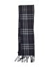 Burberry 100% Lambswool Plaid Checkered-gingham Black Blue Scarf One size - photo 2