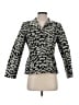 Lafayette 148 New York 100% Polyester Chevron-herringbone Gray Blazer Size 4 - photo 1
