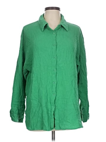 Unbranded Long Sleeve Button-Down Shirt (view 1)