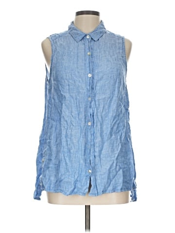 Jones & Co Sleeveless Button-Down Shirt (view 1)