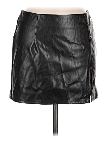 Bear Dance Faux Leather Skirt (view 1)