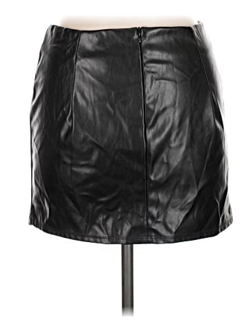 Bear Dance Faux Leather Skirt (view 2)