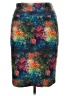 Lularoe Print Teal Casual Skirt Size XL - photo 2
