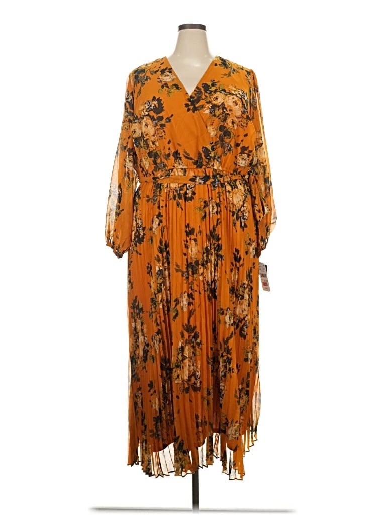 Pre-owned Studio One Casual Dress In Orange