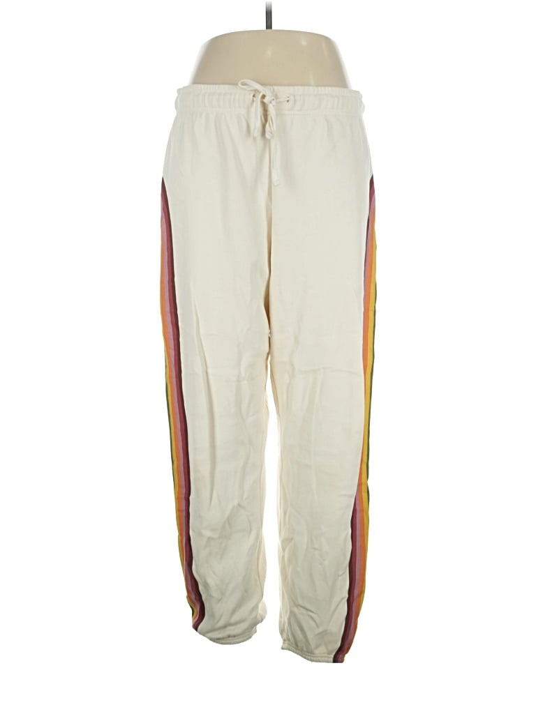 Pre-owned Marine Layer Track Pants In Ivory